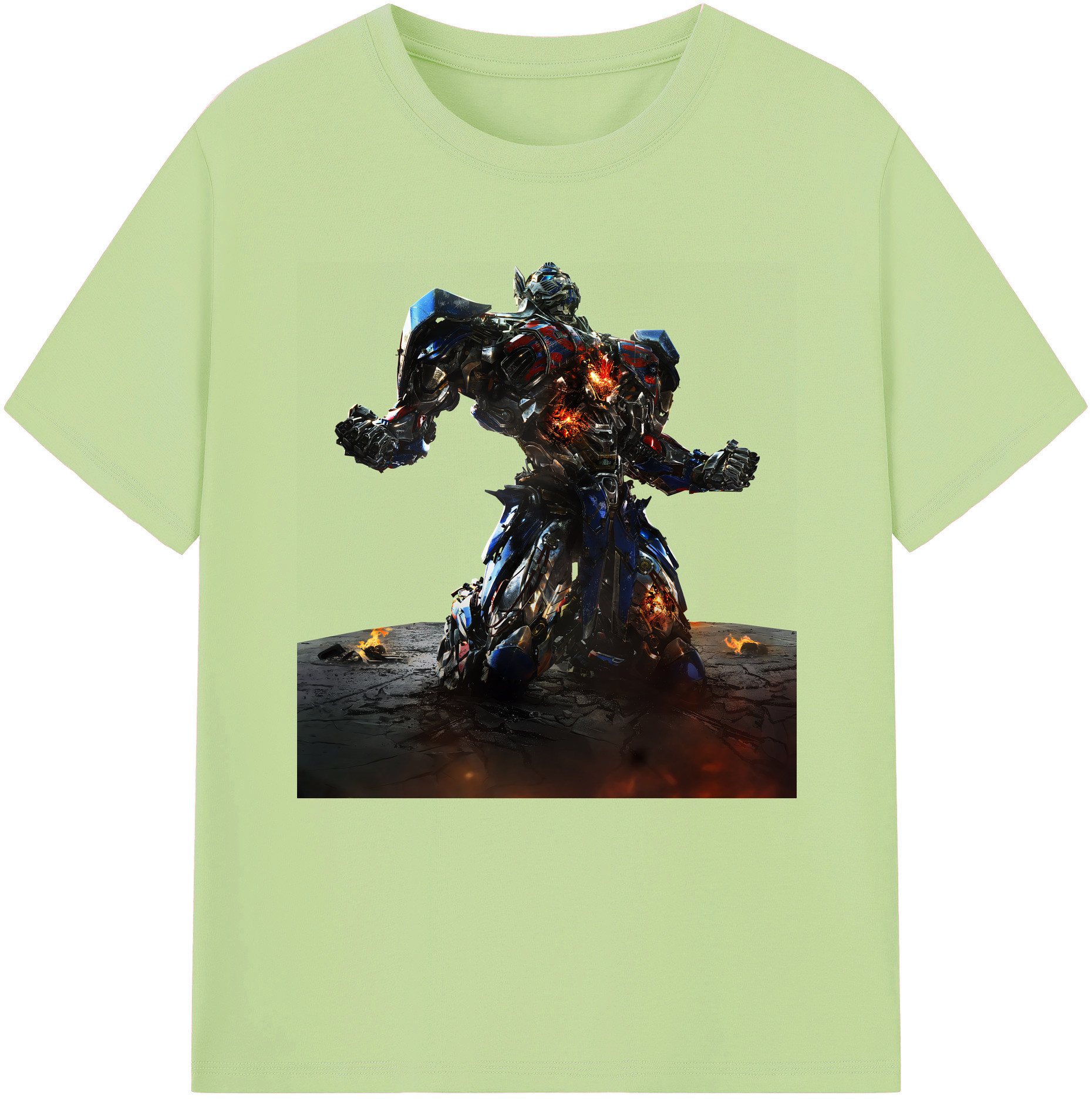 （画像用） Transformers トランスフォーマー 綿100％半袖Tシャツ（フロントプリント）